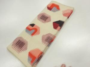 アンティーク　亀甲模様織出し羽織洗い張り